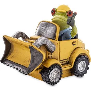 Keramická žabka - Bagrista