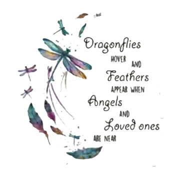 Nášivka Nažehlovací obrázek - vážka s citátem XI (22,6 x 23,4 cm)