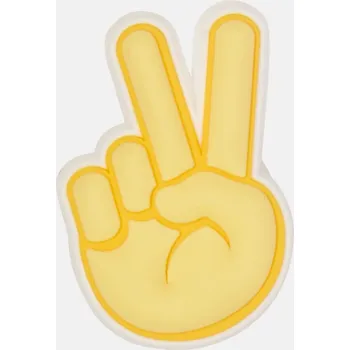 Dívčí pantofle Odznáček Jibbitz - Peace Hand Sign
