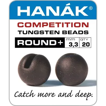 Hanák Tungstenové hlavičky Round+ Matte Brown 3,8mm