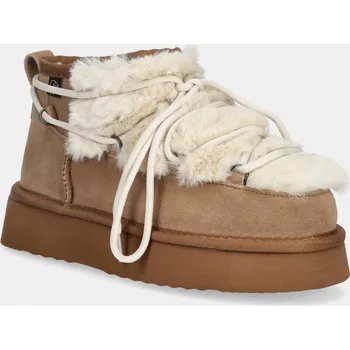 Dívčí sněhule Semišové sněhule Answear.LAB AW.25.8.A hnědá 82X, EUR 36