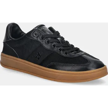 Dámská obuv Kožené tenisky Tommy Hilfiger TH HERITAGE SNEAKER CALF HAIR FW0FW08941 černá 99X, EUR 36