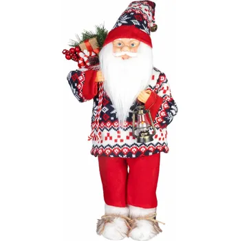 Vánoční dekorace Dekorácia MagicHome Vianoce, Santa, so svetrom, 45 cm