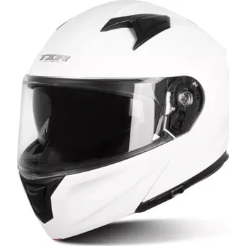 Motodoplněk Výklopná přilba na motorku TXR Rival perleťově bílá
