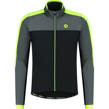 Lepící sada Silně zateplená zimní bunda Rogelli FREEZE, černo-šedo-reflexní žlutá 3XL