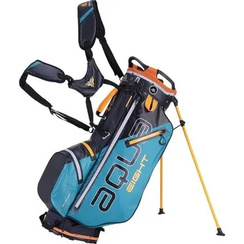 Golfový bag Big Max Aqua Eight stand bag, petrol/černo/oranžový