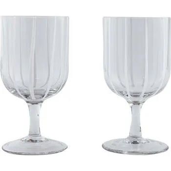 Sklenice OYOY, Sklenice na víno Mizu, 350 ml, průhledná, 2 ks - Formadore