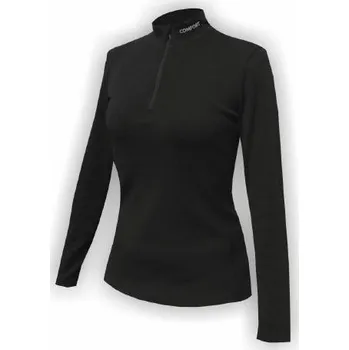 Jitex Kacuna 801 TSS černá dámské triko dlouhý rukáv zip Merino vlna - L