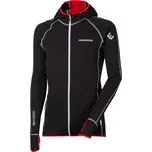 Progress Torez Hoody černá/červená pánská fleecová mikina s kapucí Tecnostretch - XXL