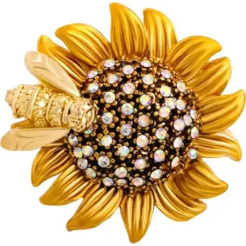 Brož Gaira® Brož Včela na květu 3199, Barva žlutá