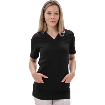 Zdravotnický oděv Perlička® Zdravotnická košile LUJZA Černá Barva: Černá, Velikost: XL