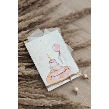 Chupeto Přání s dortíkem pro holčičku