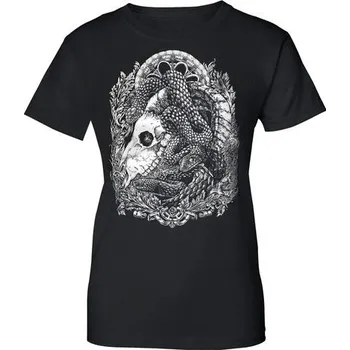 Dámské tričko Naav BERANÍ LEBKA, tričko dámské černobílé