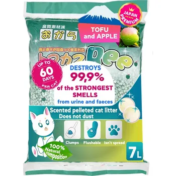 Podestýlka pro kočku Podestýlka s přírodní jablkem Tofu 7 l