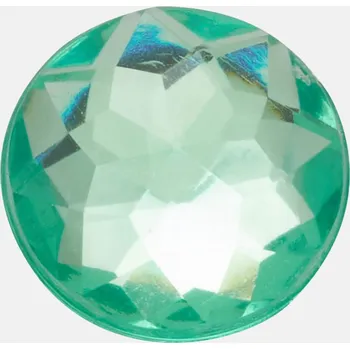 Dívčí pantofle Odznáček Jibbitz - Sparkly Green Circle