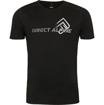 Direct Alpine Furry 2.0 black (DA large sign) pánské triko krátký rukáv 100% Merino vlna - XXL