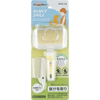 Péče o srst a drápky Kartáč s kapkami a hřebenem pro odstranění línající srsti