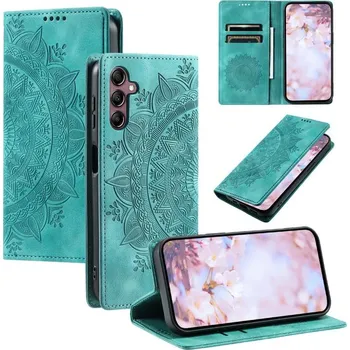 Pouzdro na mobilní telefon VSECHNONAMOBIL 122914 ART MANDALA Peněženkový obal pro Samsung Galaxy S25 FE zelený