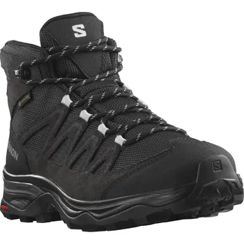Dámská sportovní obuv Salomon X Ward Leather Mid GTX W Ebony 471819 dámské vyšší nepromokavé trekové boty - 38 EUR