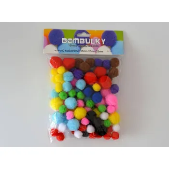 Bambulky - mix barev a velikostí bal. 100 ks