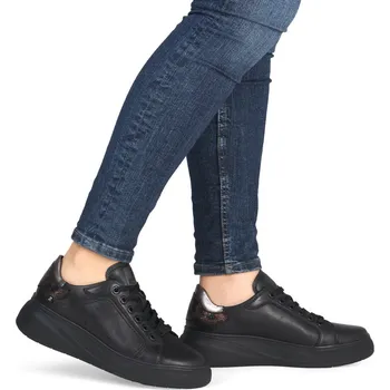 Dámské polobotky Dámské tenisky Rieker W2303-00 černá Barva: schwarz, Velikost: 36