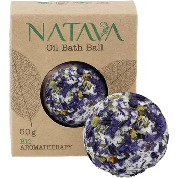 bomba do koupele NATAVA olejová koule do koupele - Sléz lesní 50 g