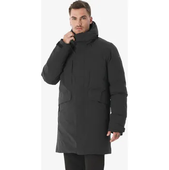 Pánská parka QUECHUA Pánská turistická nepromokavá parka NH 900 S ČERNÁ