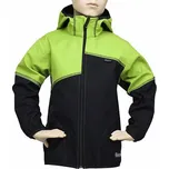 Dětská softshellová bunda Fantom dvoubarevná černozelená Velikost: 128