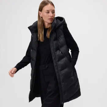 Dámský kabát Reserved - Prošívaná vesta s kapucí - černý - VZ733-99X - VZ733-99X-M