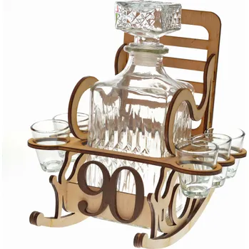 Žertovný předmět Dřevěná židle na láhev s vlastním číslem