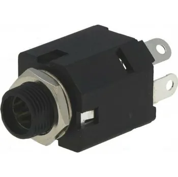 Elektrická zásuvka AMPHENOL Zásuvka Jack 6,35 mm zásuvka přímý pájení pocínovaný