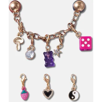 Dívčí pantofle Odznáček Jibbitz – Custom Charm Chain – 5 ks