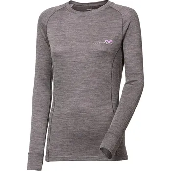 Progress MB TDRZ tm. šedá/levandule dámské triko dlouhý rukáv bambus merino vlna - L