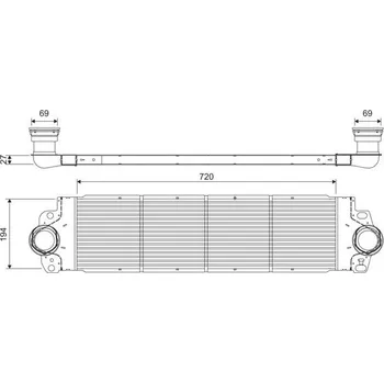 Chladič motoru Chladič turba VALEO 818272