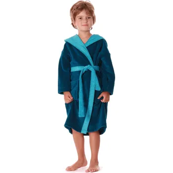 Dívčí župan TAMPA dětský župan s kapucí Vestis 91 59 Barva: PETROLEJOVÁ, Velikost: 104