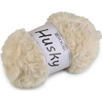 Příze Pletací příze Husky 100 g Varianta: 21 béžová nejsv., Balení: 1 ks