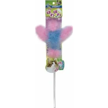 Hračka pro kočku Vábnička Nadýchaný anděl z přírodního peří