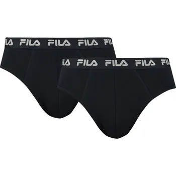 Pánská móda Pánské slipy FILA-2PACK-FU5003/2 MAN BRIEF 2-P 200 Černá M