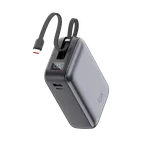 Ksix Powerbanka 30 000 mAh, s integrovaným kabelem USB-C, Fast Charging PD, 65 W