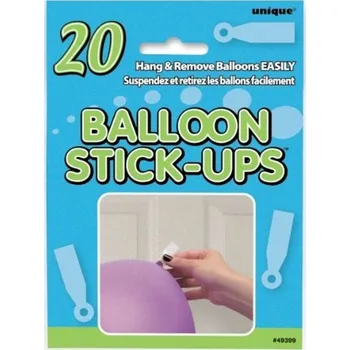 Balónek Unique SAMOLEPÍCÍ terčíky na balónky 20ks