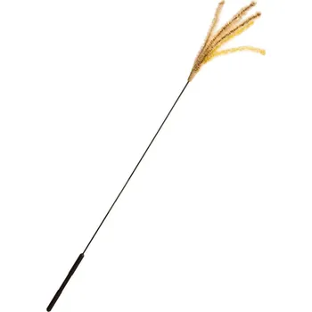 Hračka pro kočku Škádlítko Zlatý klásek z přírodního lnu pro kočky