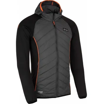 Pánské oblečení Kilpi Adventure-M tmavě šedá pánská větruodolná bunda částečně zateplená - S