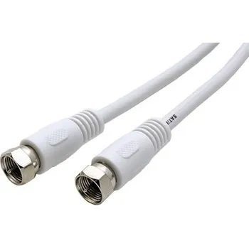 Audio kabel GOOBAY Kabel 75Ω 3,5m F vidlice, z obou stran bílá