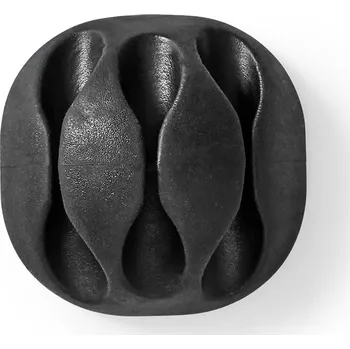 NEDIS Cable management | Kabelová Spona | Zamčený | 4 ks | Maximální tloušťka kabelu: 5 mm | TPE | Černá