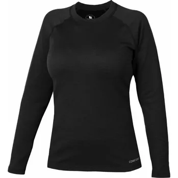 Jitex Kinoja 801 černá dámské triko dlouhý rukáv Merino vlna - L