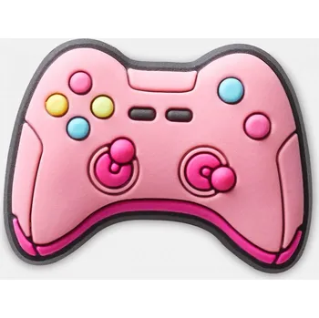 Dívčí pantofle Jibbitz Badge - Pink Gaming Controller