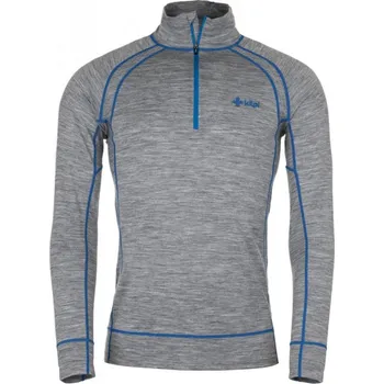 Kilpi Jager-M tmavě šedá HM0091KIDGY pánské triko dlouhý rukáv Merino vlna - XS