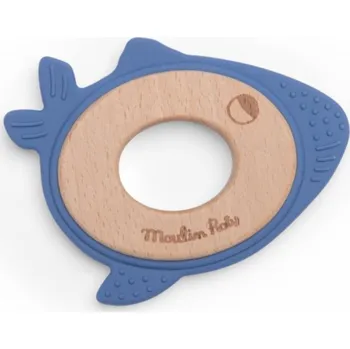 Dřevěná hračka Moulin Roty Kousátko Velryba