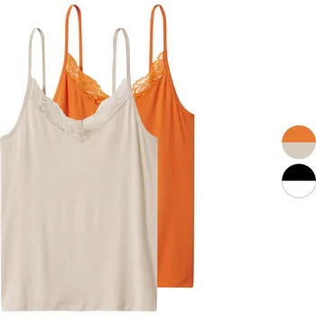 esmara® Dámský top se špagetovými ramínky, 2 kusy