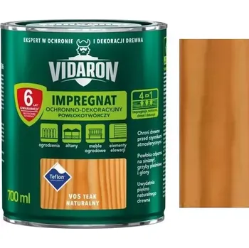 impregnace na dřevo Vidaron Impregnat ochranná impregnační lazura na dřevo 0,7 l